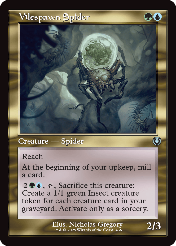 (436) Vilespawn Spider - RETRO FRAME